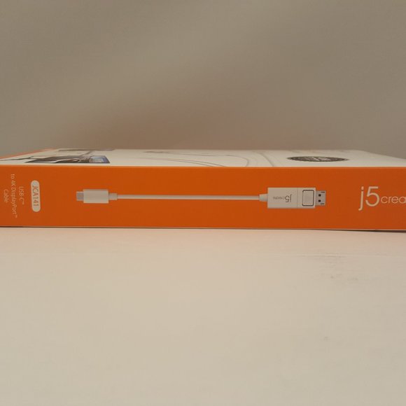 j5create JCA141 USB Type-C to 4K DisplayPort Male Cable 🆕 - Picture 2 of 6